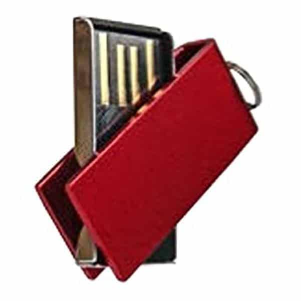 Mini Swivel Metallic Micro USB Drive 2GB
